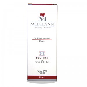 کرم ضدآفتاب SPF60 رنگی فاقد چربی مدیلن 50 میلی لیتر