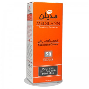 کرم ضد آفتاب رنگی SPF50 مدیلن 50 میلی لیتر