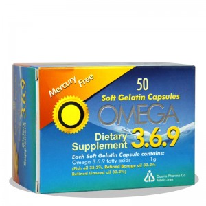 کپسول نرم امگا 3 6 9 بدون جیوه دانا 50 عددی