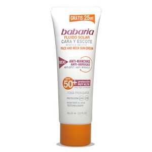 ضد آفتاب فلوئید Spf 50 ضد جوش و ضد چروک باباریا 75 میلی لیتر
