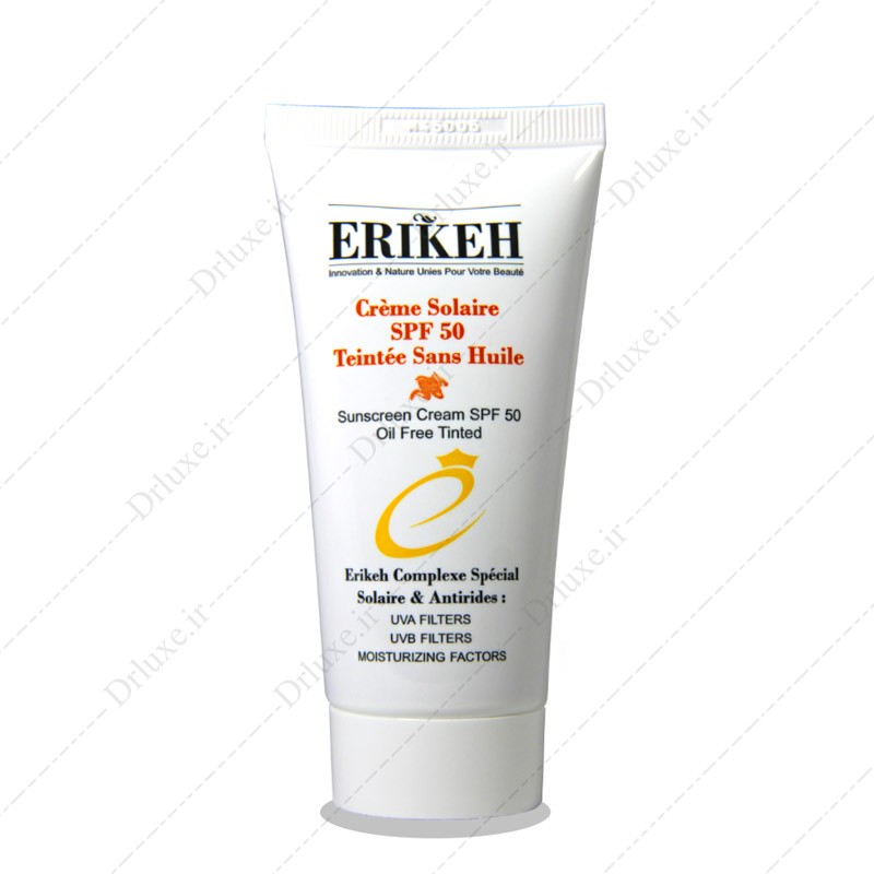 قیمت و خرید کرم ضد آفتاب SPF50 رنگی فاقد چربی اریکه 50 میلی لیتر - دکتر لوکس