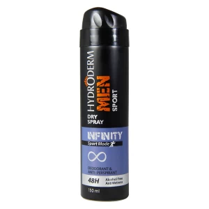 اسپری دئودورانت ضد تعریق مردانه Infinity هیدرودرم 150 میلی لیتر