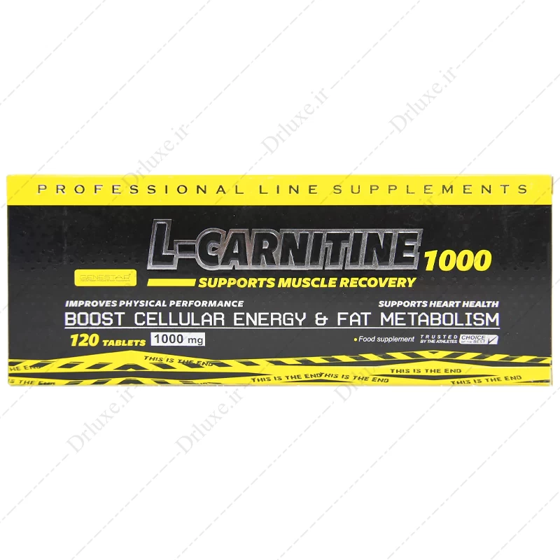 قیمت و خرید قرص ال کارنیتین 1000 ژن استار 120 عدد - دکتر لوکس