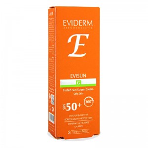 کرم ضد آفتاب SPF50  مدل اوی سان G پوست چرب بژ متوسط اویدرم 40 میلی لیتر