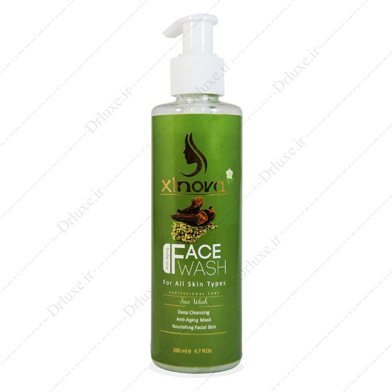 مشخصات، قیمت و خرید ژل شستشوی صورت حاوی عصاره رازیانه و میخک ژینووا 200 میل - دکتر لوکس