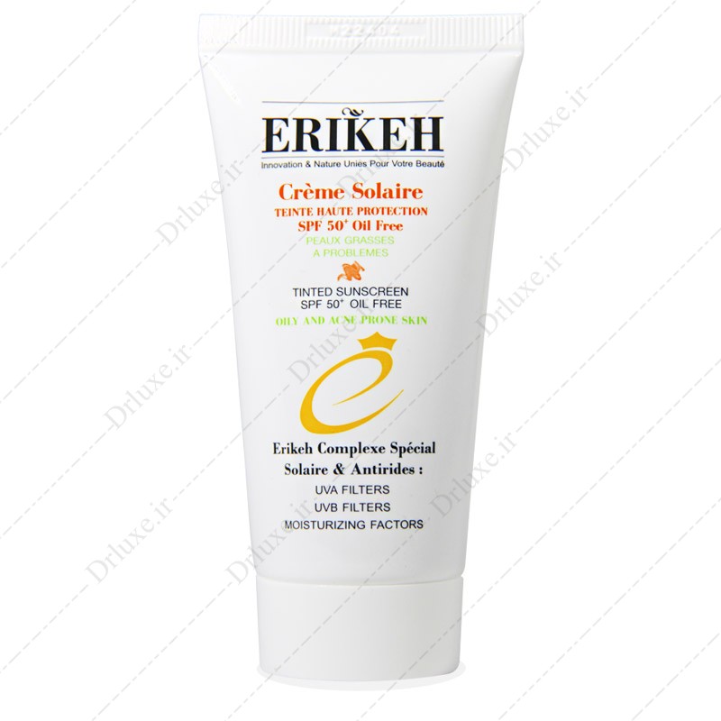 قیمت و خرید کرم ضد آفتاب SPF50 رنگی فاقد چربی پوست دارای آکنه اریکه 50 میلی لیتر - دکتر لوکس