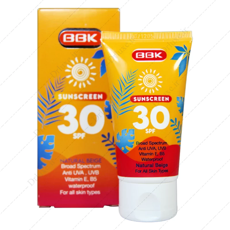 قیمت و خرید کرم ضد آفتاب SPF30 بژ طبیعی ببک 50 میلی لیتر - دکتر لوکس