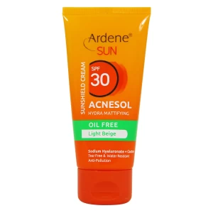 کرم ضد آفتاب SPF30 آکنه سول آردن بژ روشن 50 گرم