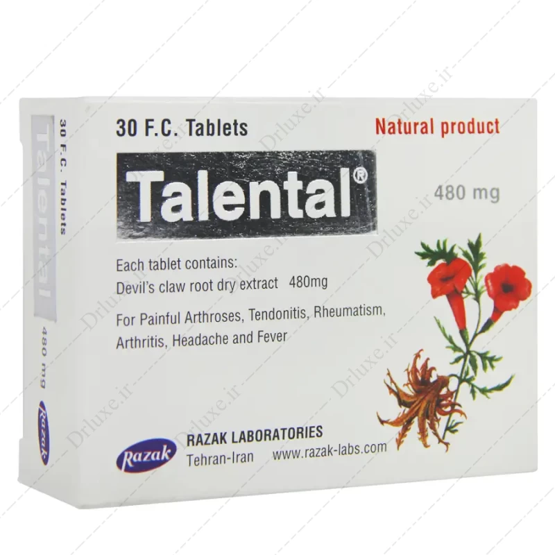 قیمت و خرید قرص تالنتال 480 میلی‌گرم رازک 30 عدد - دکتر لوکس