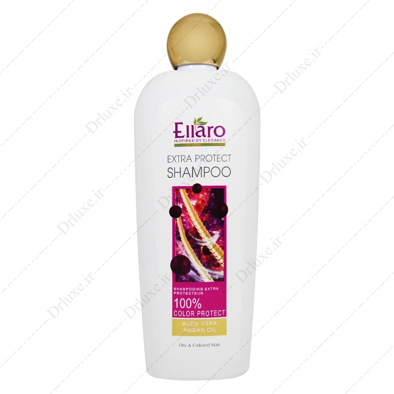 خرید شامپو موی خشک و رنگ شده مدل Extra Protect الارو 450 میل - دکتر لوکس