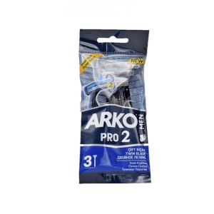 تیغ اصلاح 2 لبه مردانه آرکو Pro 2 بسته 3 عدد