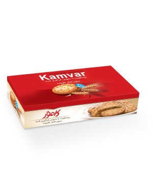 بیسکویت بدون قند کامور با سبوس فرآوری شده 900 گرم