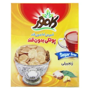 پولکی بدون قند زنجبیلی کامور 150 گرم