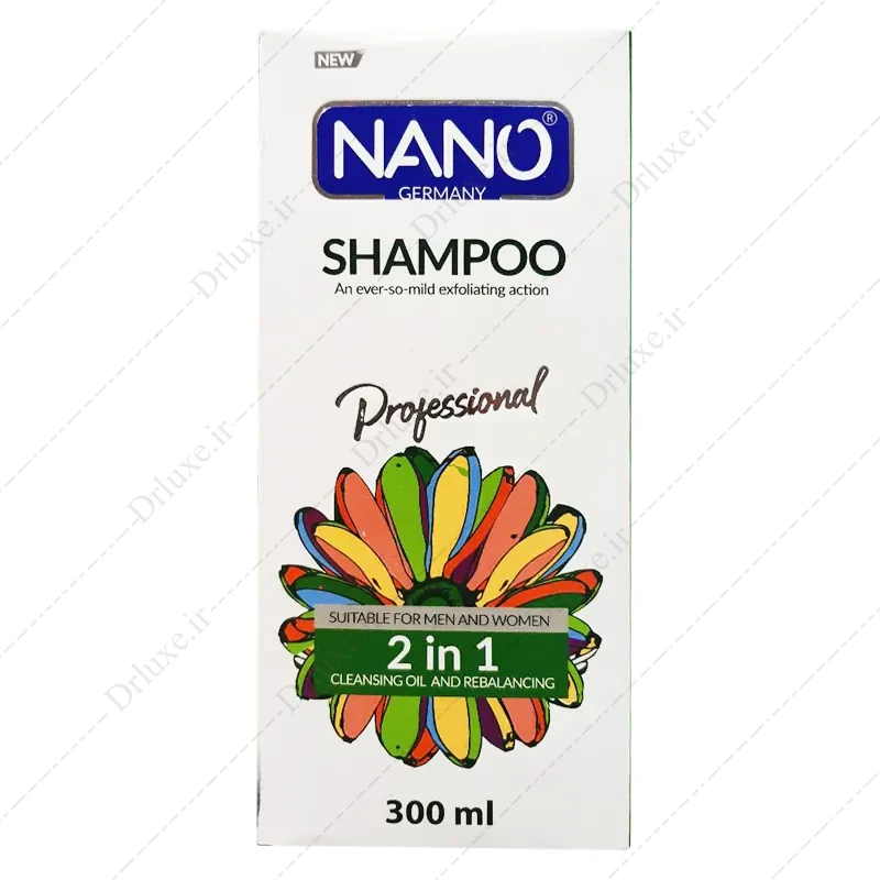 شامپو مناسب موی چرب نانو مدل 2 در 1 حجم 300 میلی لیتر