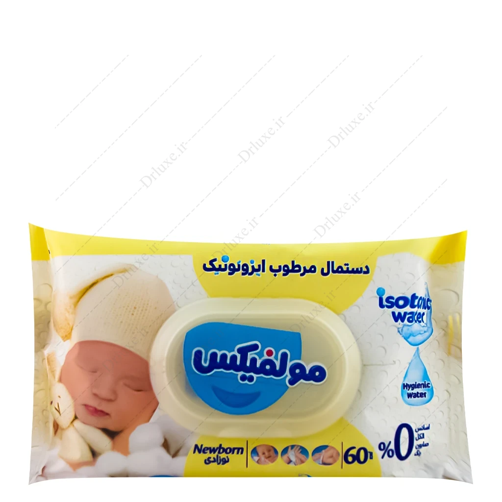 دستمال مرطوب ایزوتونیک مولفیکس پوست حساس