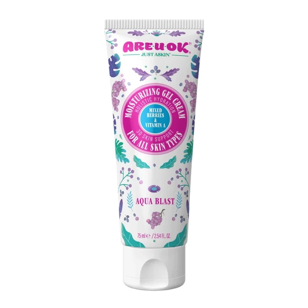 کرم ژل آبرسان آر یو اکی مدل Mixed Berries & Vitamin A حجم 75 میلی لیتر