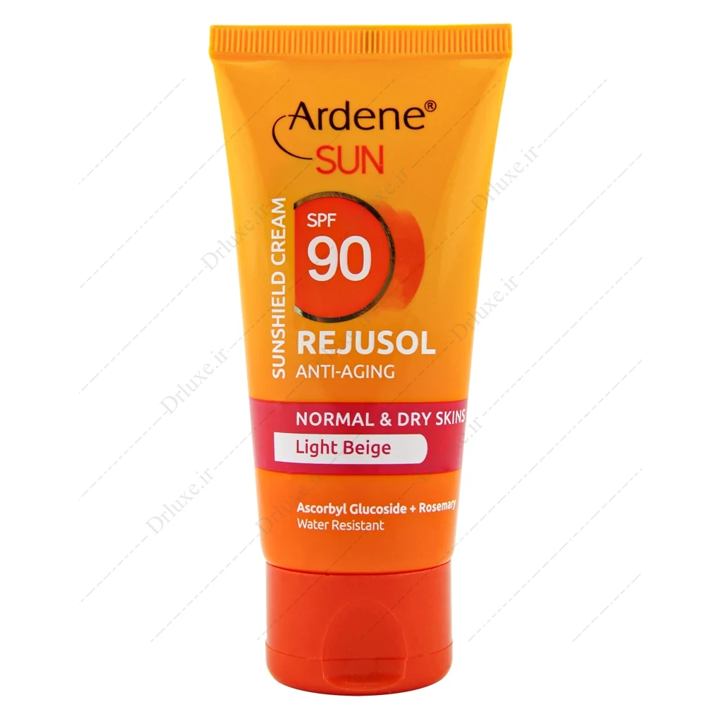 کرم ضد آفتاب SPF90 رنگی رژوسول آردن پوست نرمال تا خشک