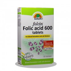 قرص فولسین فولیک اسید 600 سان لایف  60 عدد