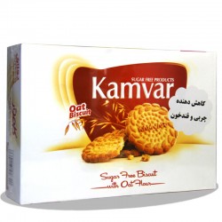 بیسکویت آرد جو دوسر بدون شکر کامور 450 گرم