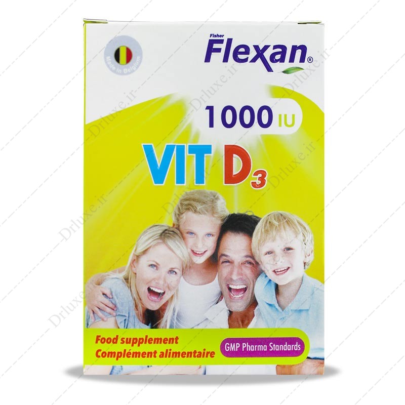 مشخصات، قیمت و خرید کپسول د 3 1000 فیشر فلکسان 60 عدد- داروخانه انلاین دکترلوکس