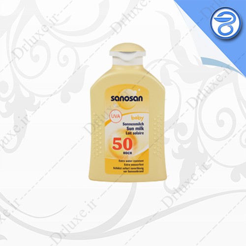 شیر ضد آفتاب SPF50 کودک سانوسان 200 میلی لیتر - دکتر لوکس