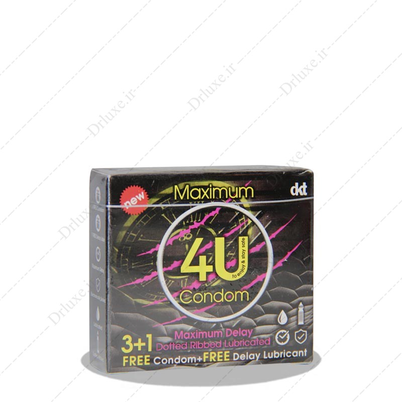 مشخصات،قیمت وخریدکاندوم تاخیری  ماکسیم فور یو 3+1 عدد-دکترلوکس