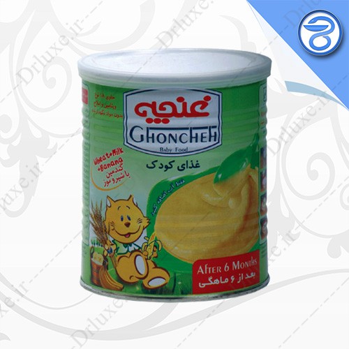 مشخصات،قیمت وخریدمکمل غذای کودک گندمین با شیر و موز غنچه 400 گرم-دکتر لوکس